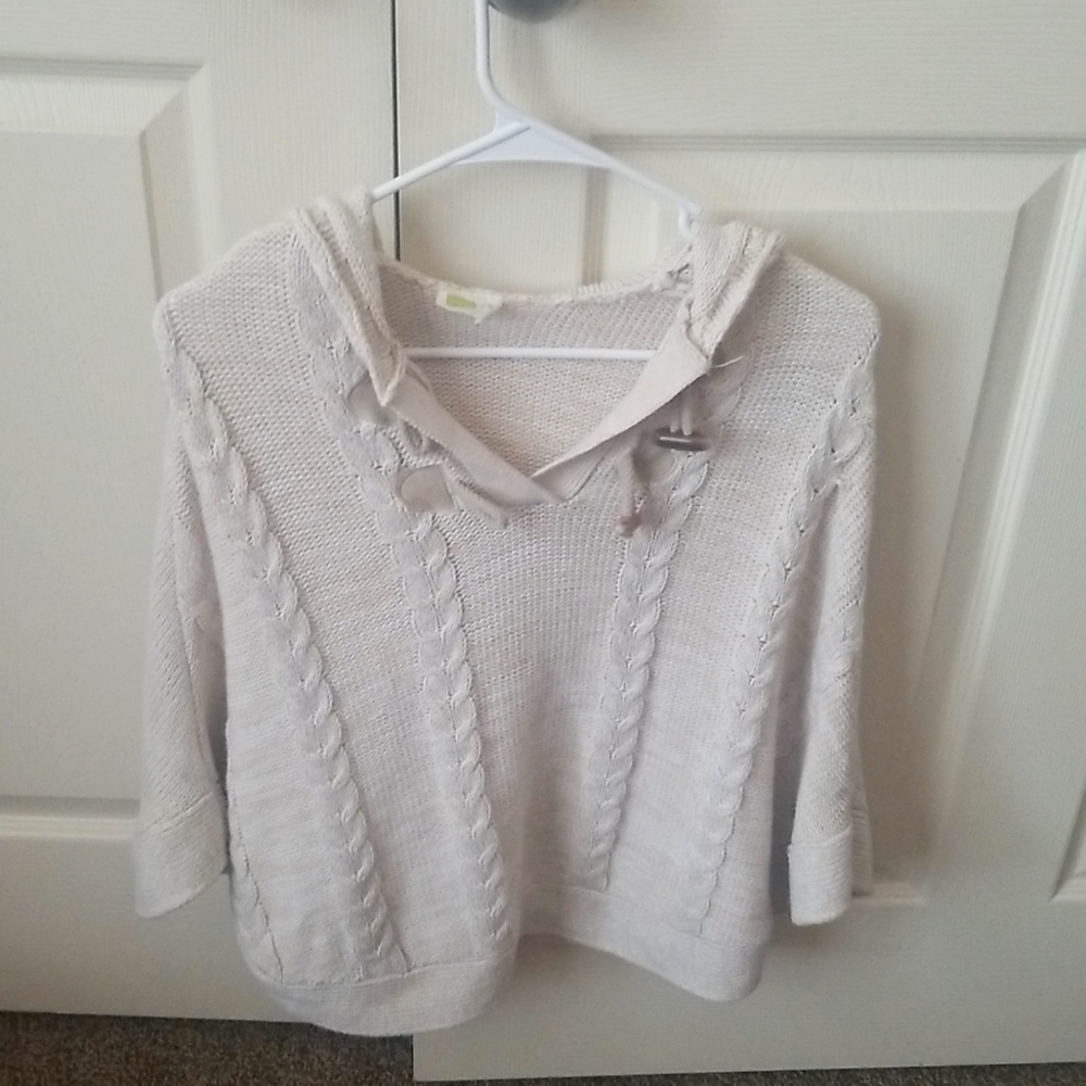Girls 10/12 (L) Crazy 8 tan/beige Sweater